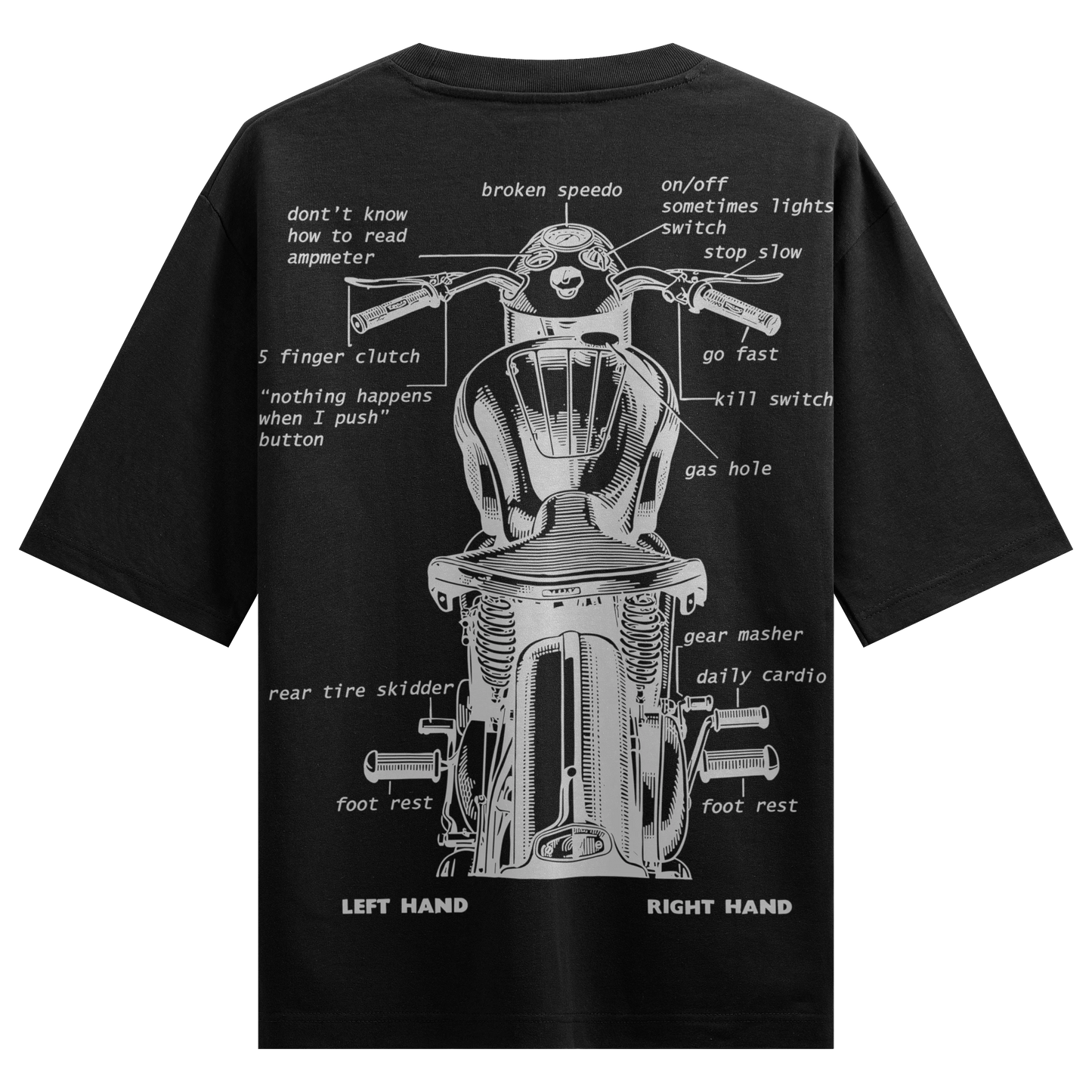 PRDGY Junkyard Manual Oversized T-Shirt