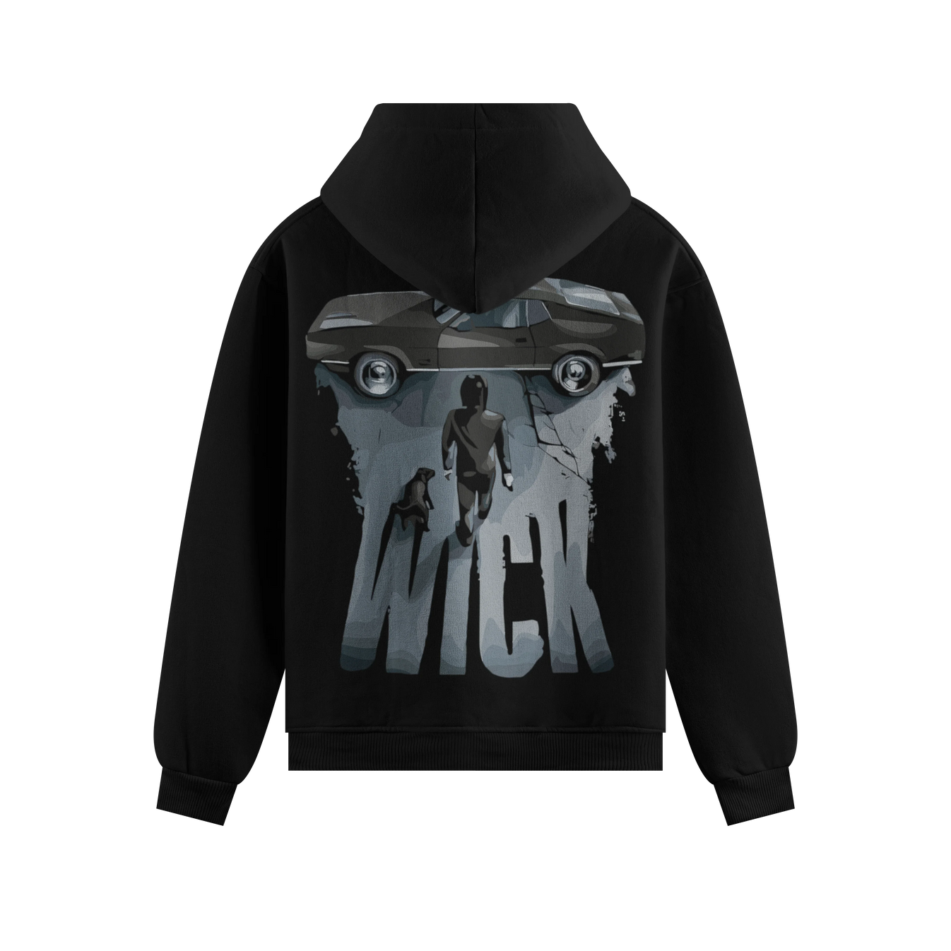 John Wick artwork on PRDGY hoodie