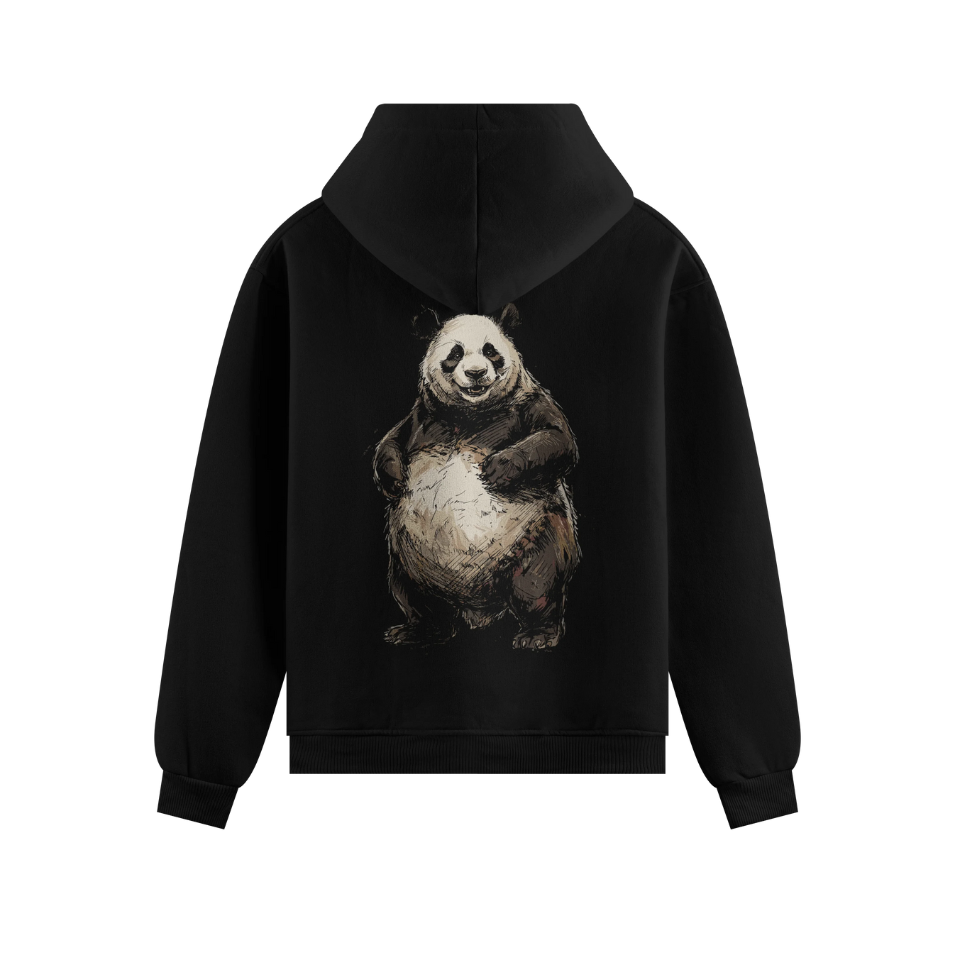 Panda artwork on PRDGY hoodie