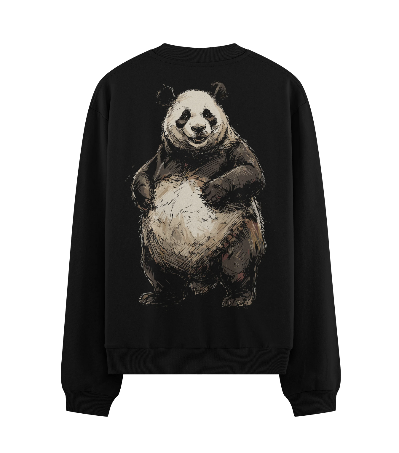 Panda artwork on PRDGY sweatshirt