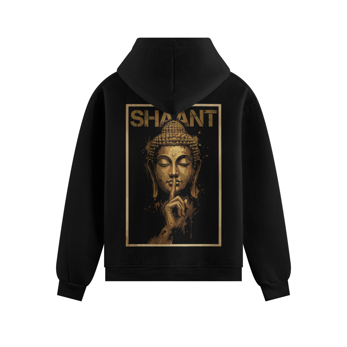 Buddha artwork on PRDGY hoodie