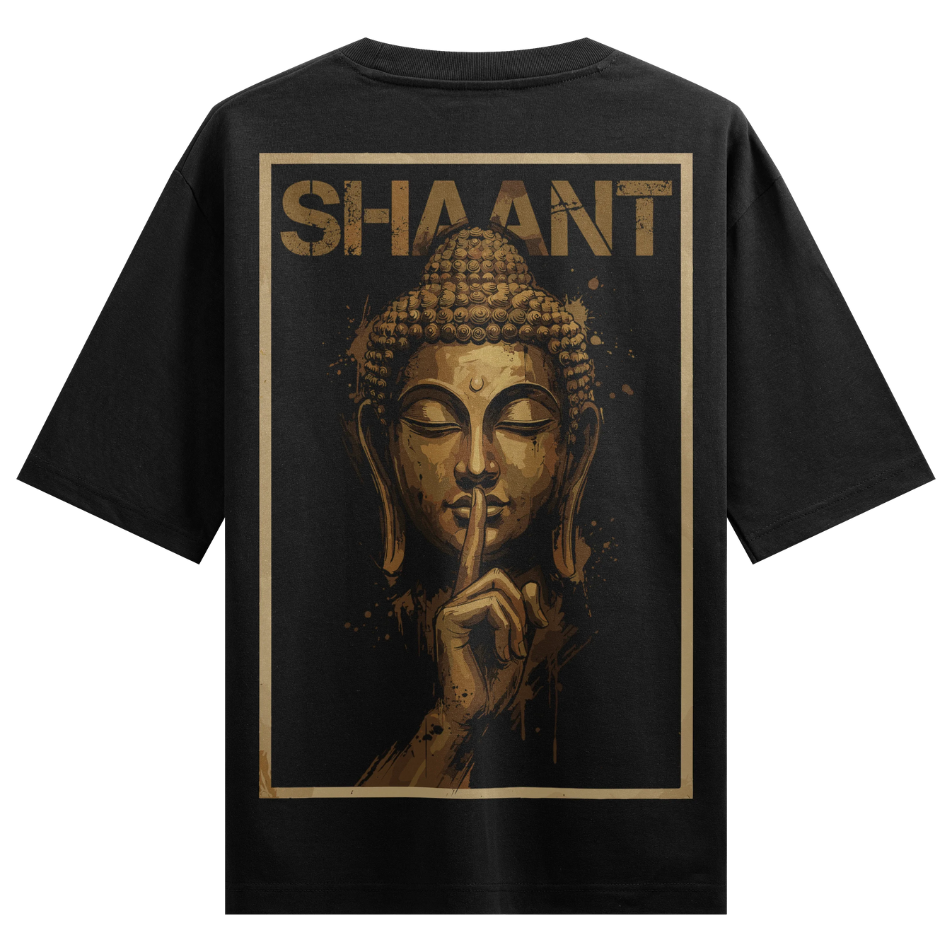 Buddha artwork on PRDGY oversized t-shirt
