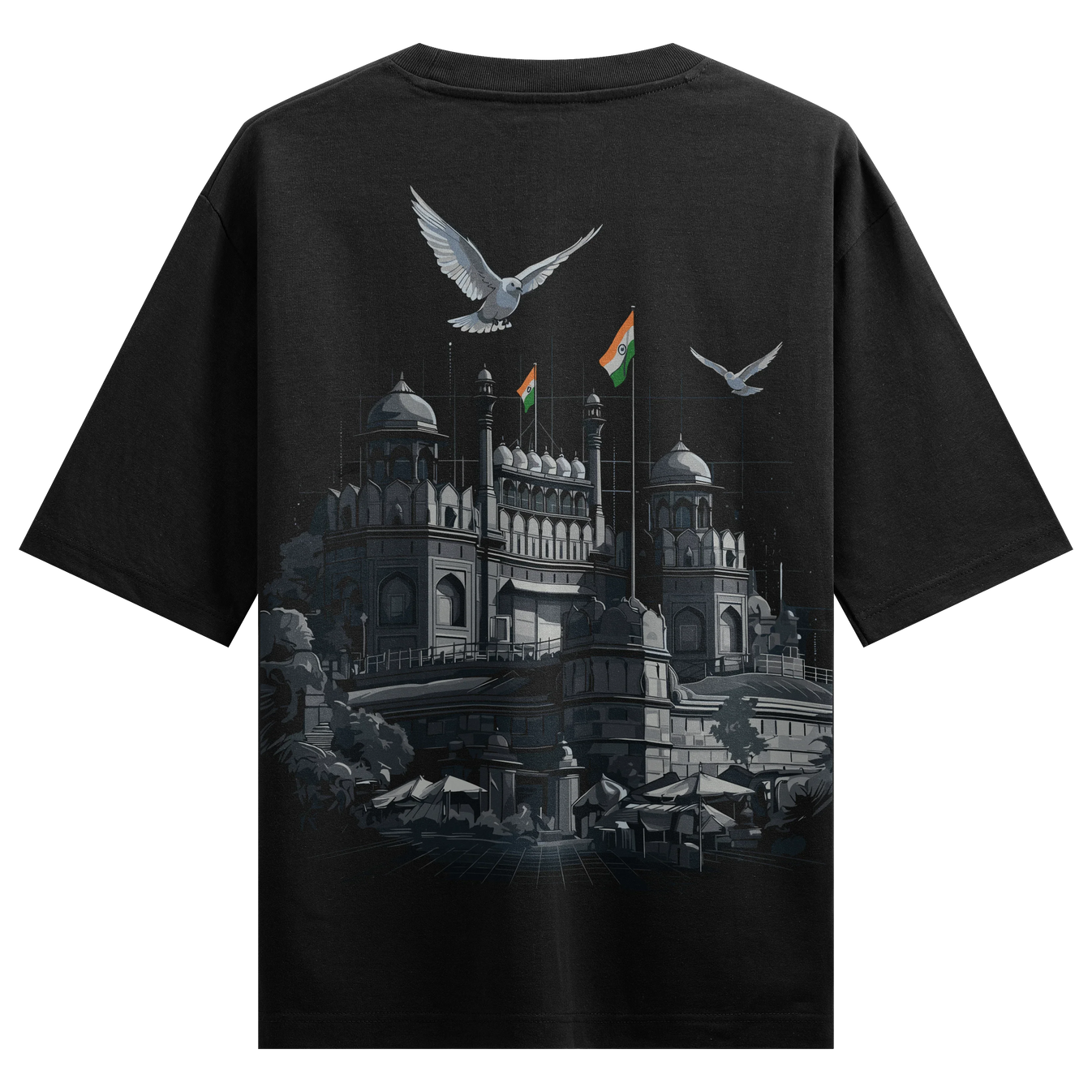 India artwork on PRDGY oversized t-shirt