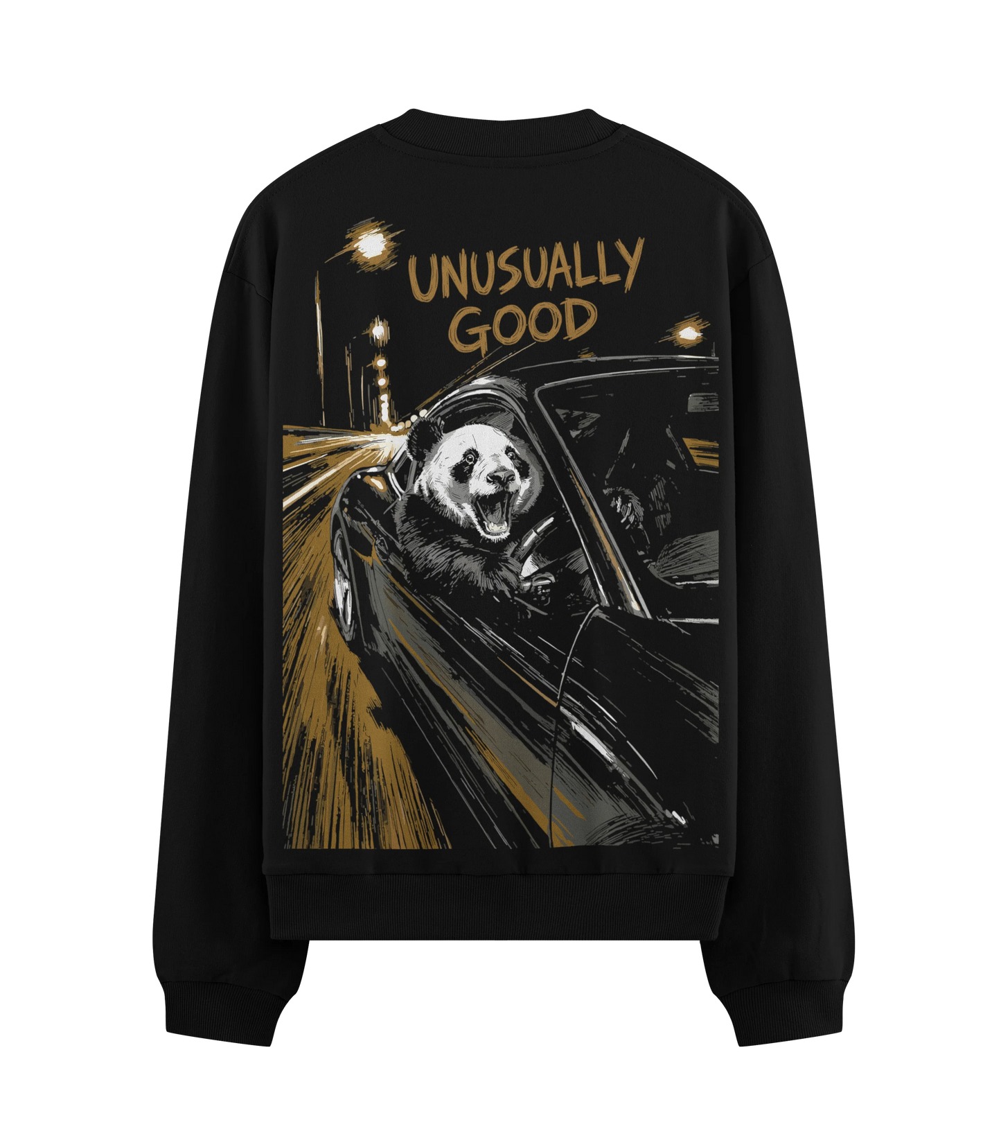 PRDGY Panda Driver Oversized Sweatshirt