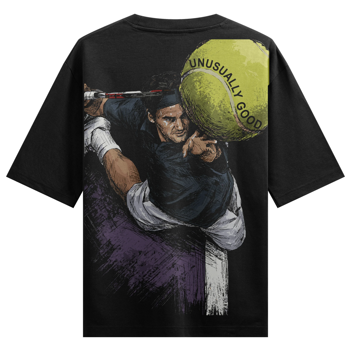 UNUSUALLY GOOD artwork on PRDGY oversized t-shirt