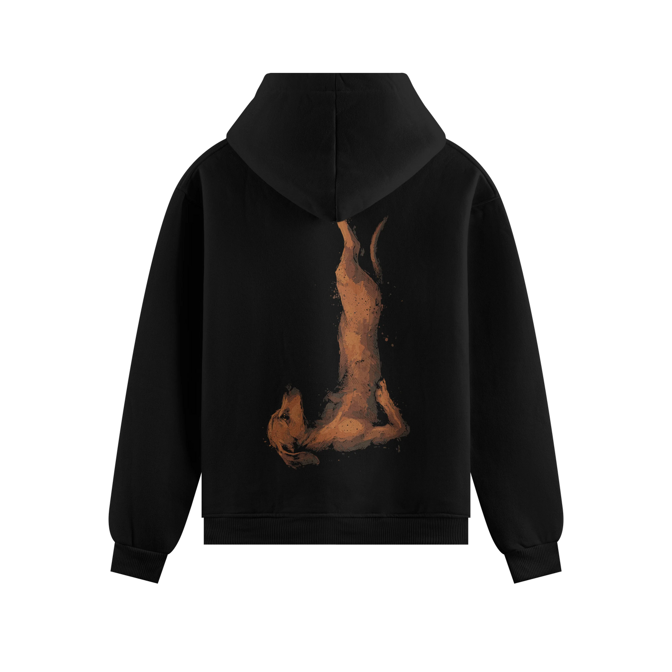 Dog artwork on PRDGY hoodie