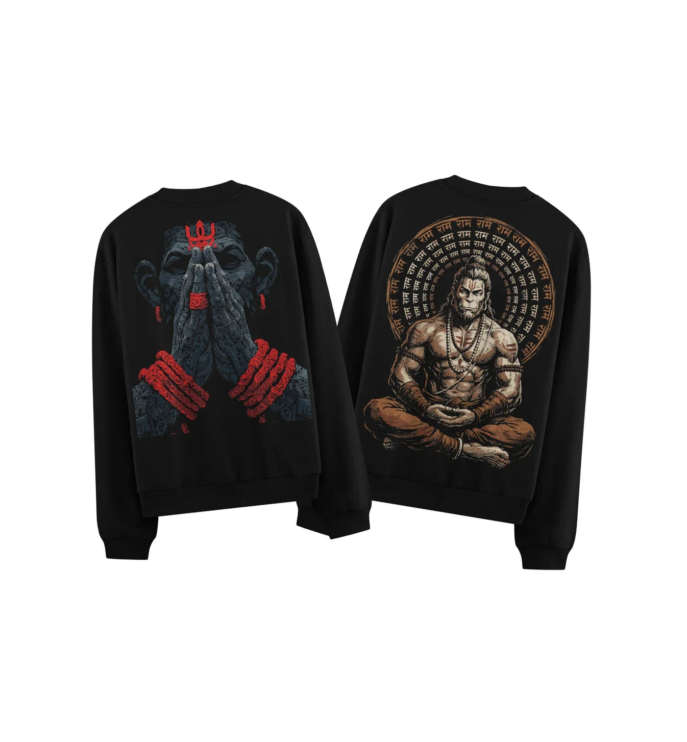 Hanuman artwork on PRDGY sweatshirt
