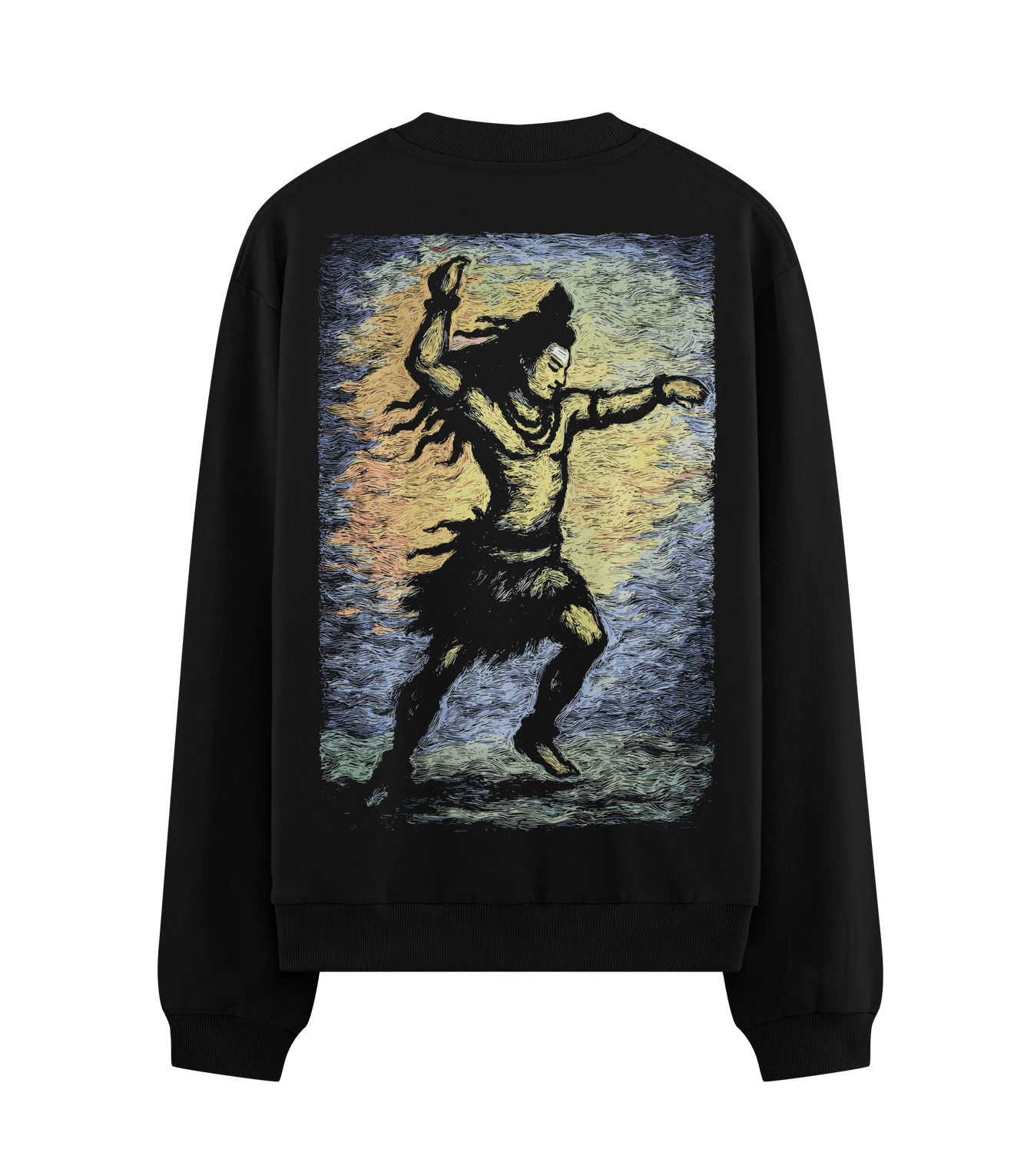 Shiva artwork on PRDGY sweatshirt