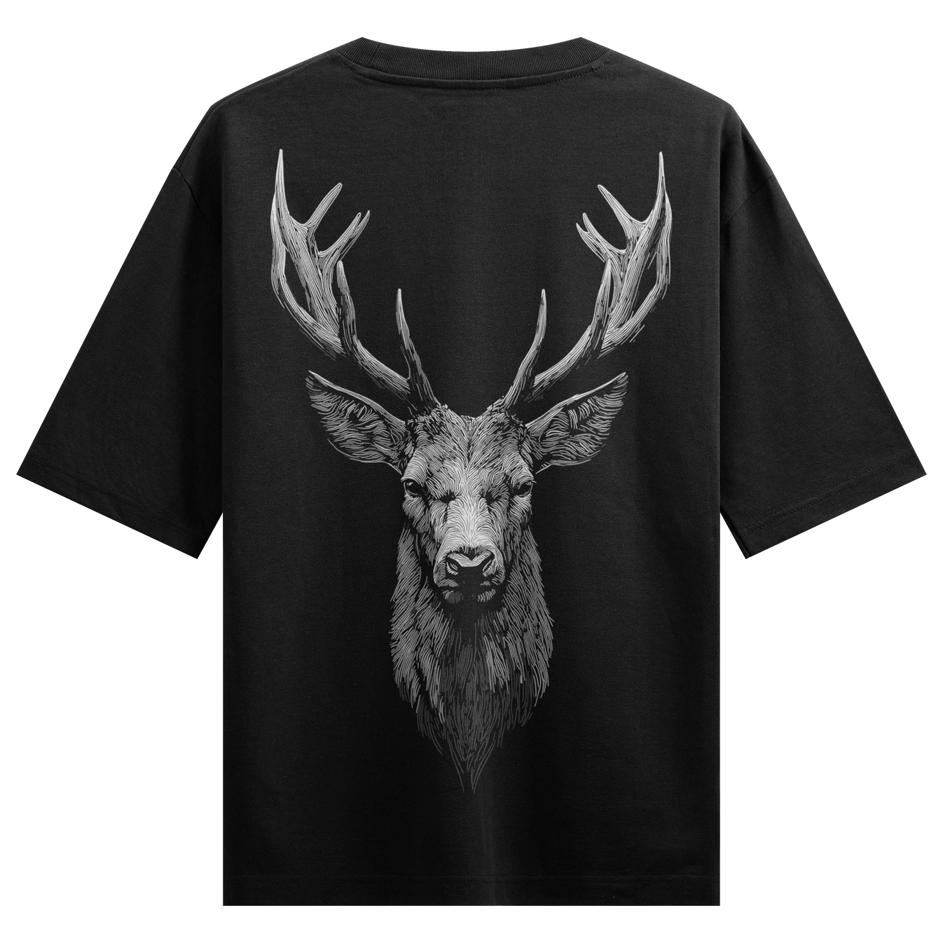 Deer artwork on PRDGY oversized t-shirt