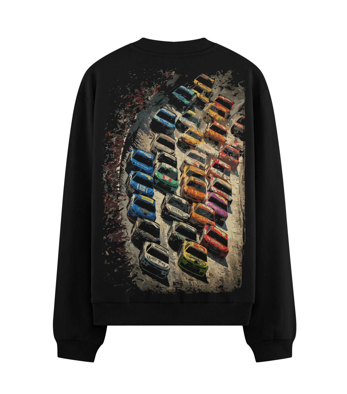 Racing Cars artwork on PRDGY sweatshirt