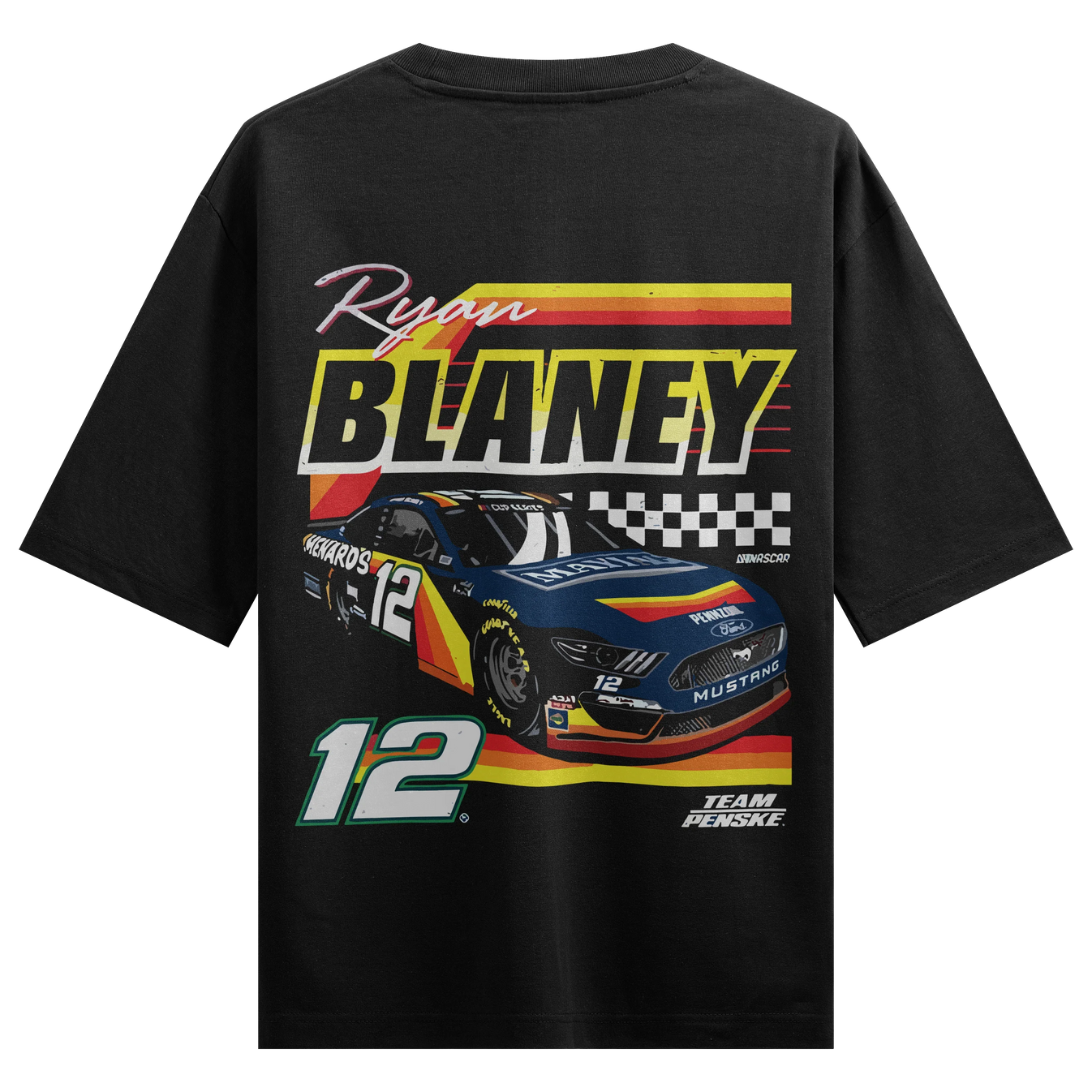 Ryan Blaney artwork on PRDGY oversized t-shirt