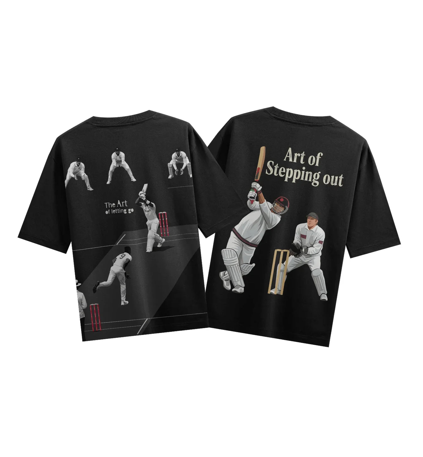 Cricket artwork on PRDGY oversized t-shirt