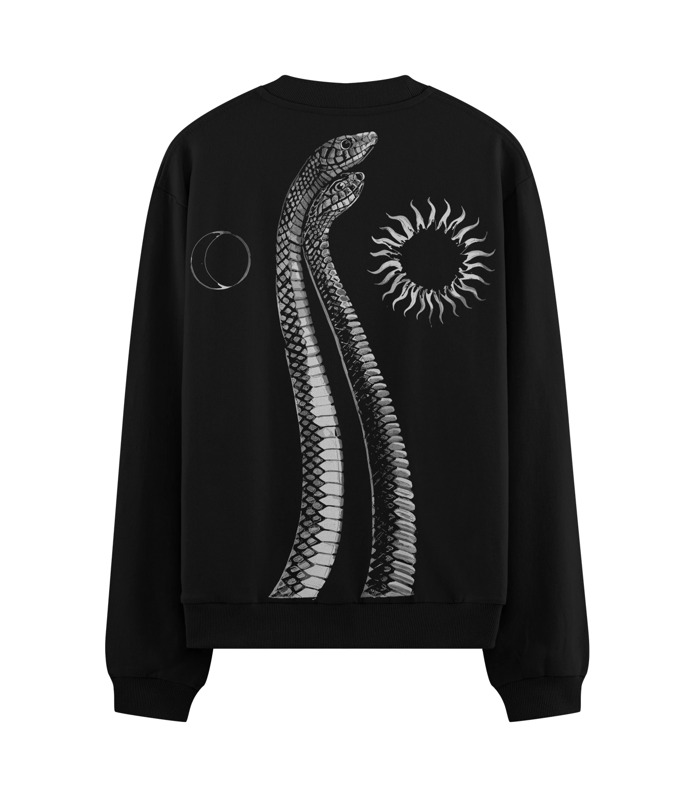 Snake artwork on PRDGY sweatshirt