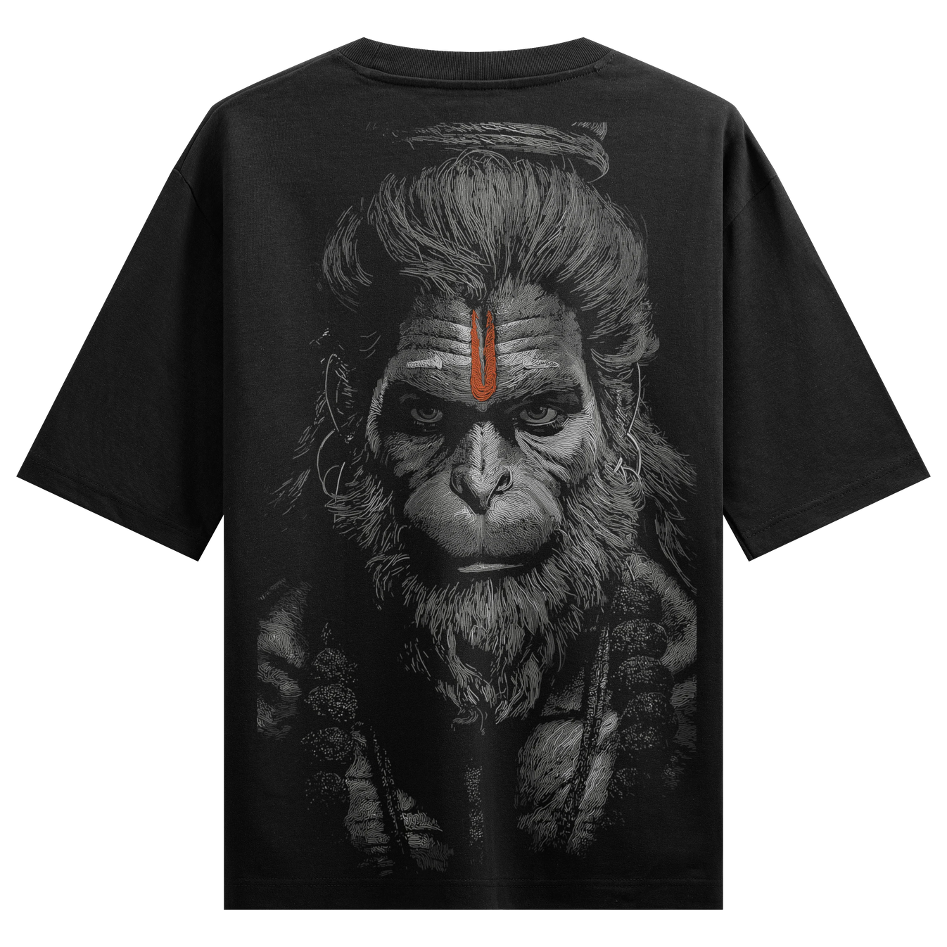 Hanuman artwork on PRDGY oversized t-shirt