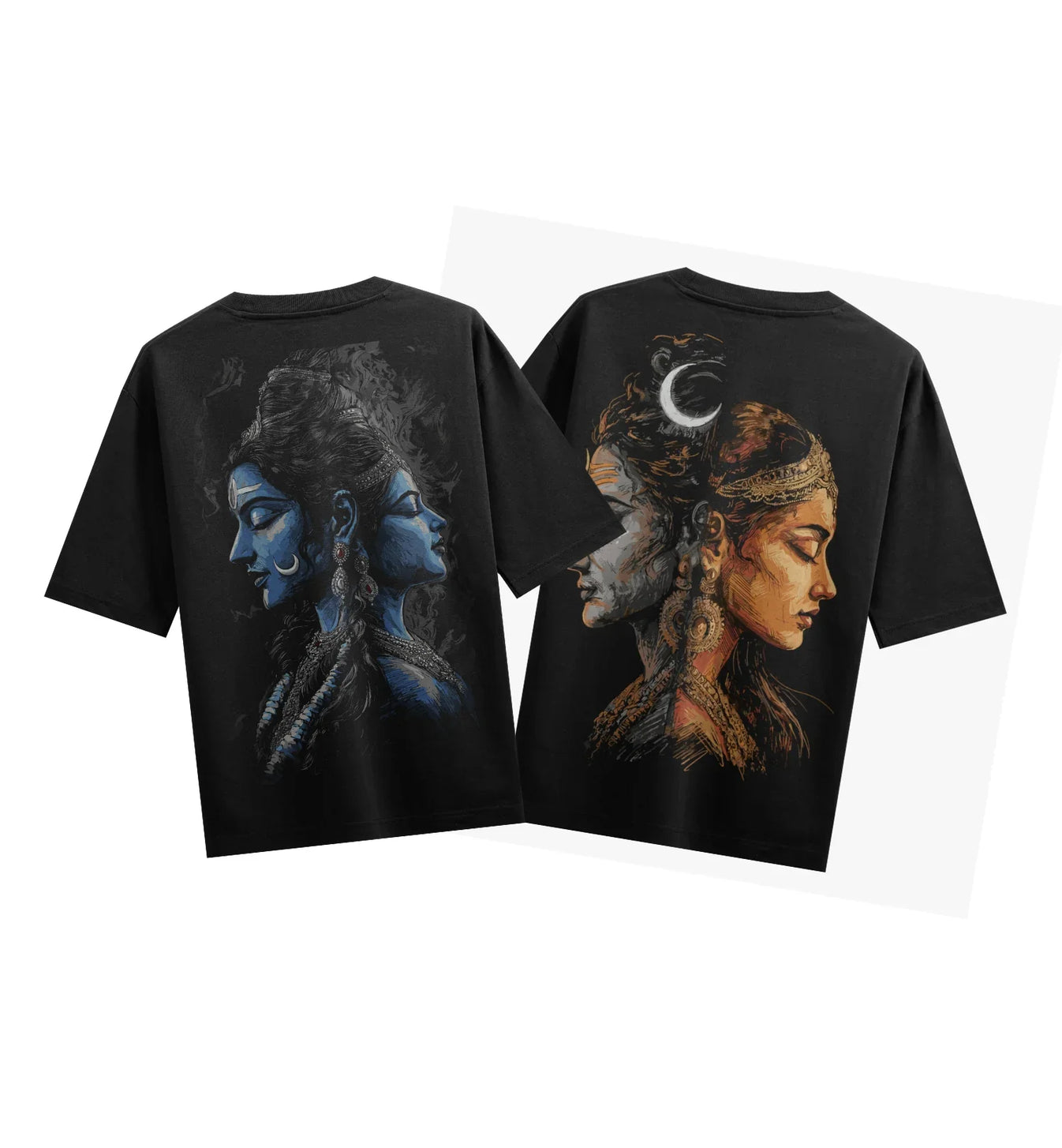 Shiva artwork on PRDGY oversized t-shirt