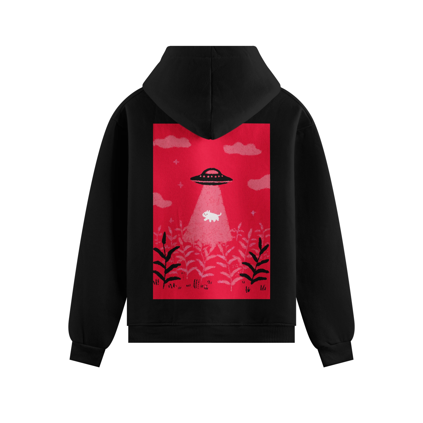 PRDGY Cats Are Aliens Oversized Hoodie