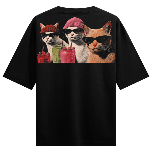 PRDGY Chill Cats Oversized T-shirt