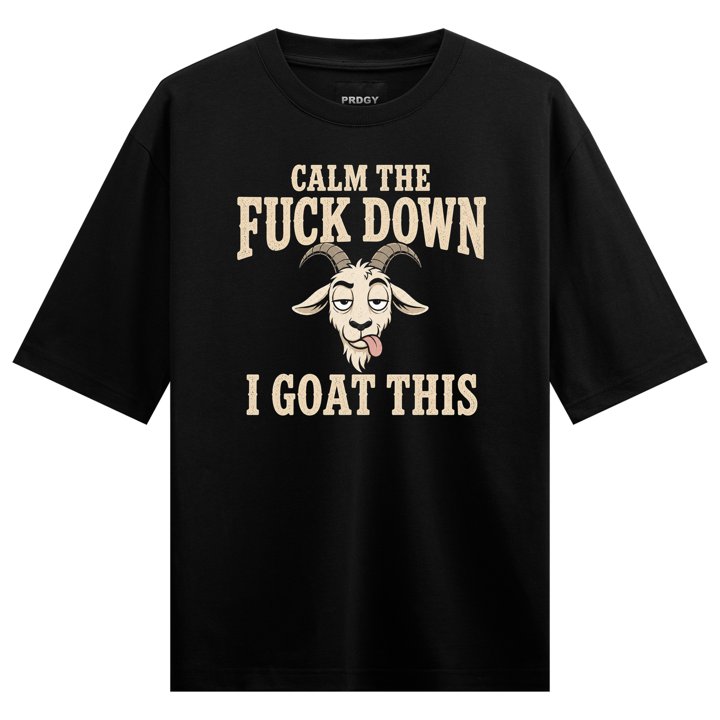 I Goat This T-Shirt by PRDGY — humorous goat illustration with bold typography, motivational design