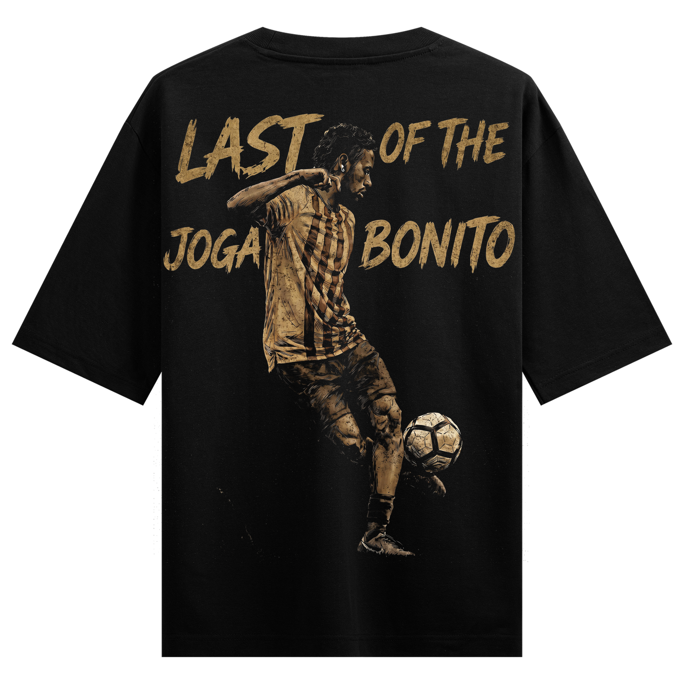 Last of the Bonito T-Shirt by PRDGY — Vintage-style illustration of a soccer player mid-kick, retro sports design.
