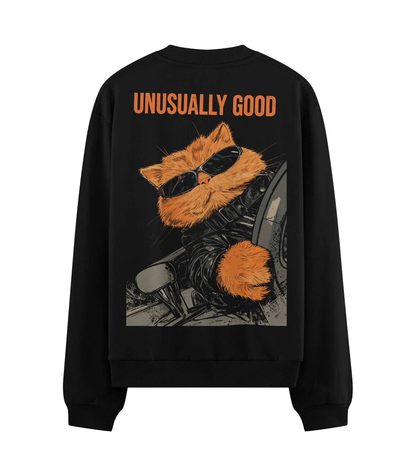 UNUSUALLY GOOD artwork on PRDGY sweatshirt