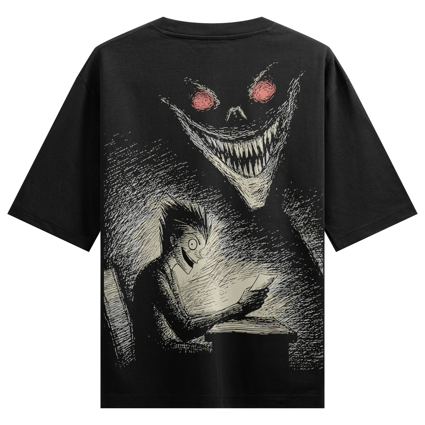 PRDGY Scribbled Fate Oversized Hoodie