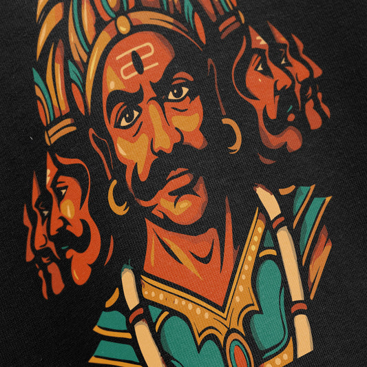 PRDGY Shiva Bhakta RAAVAN Oversized T-Shirt