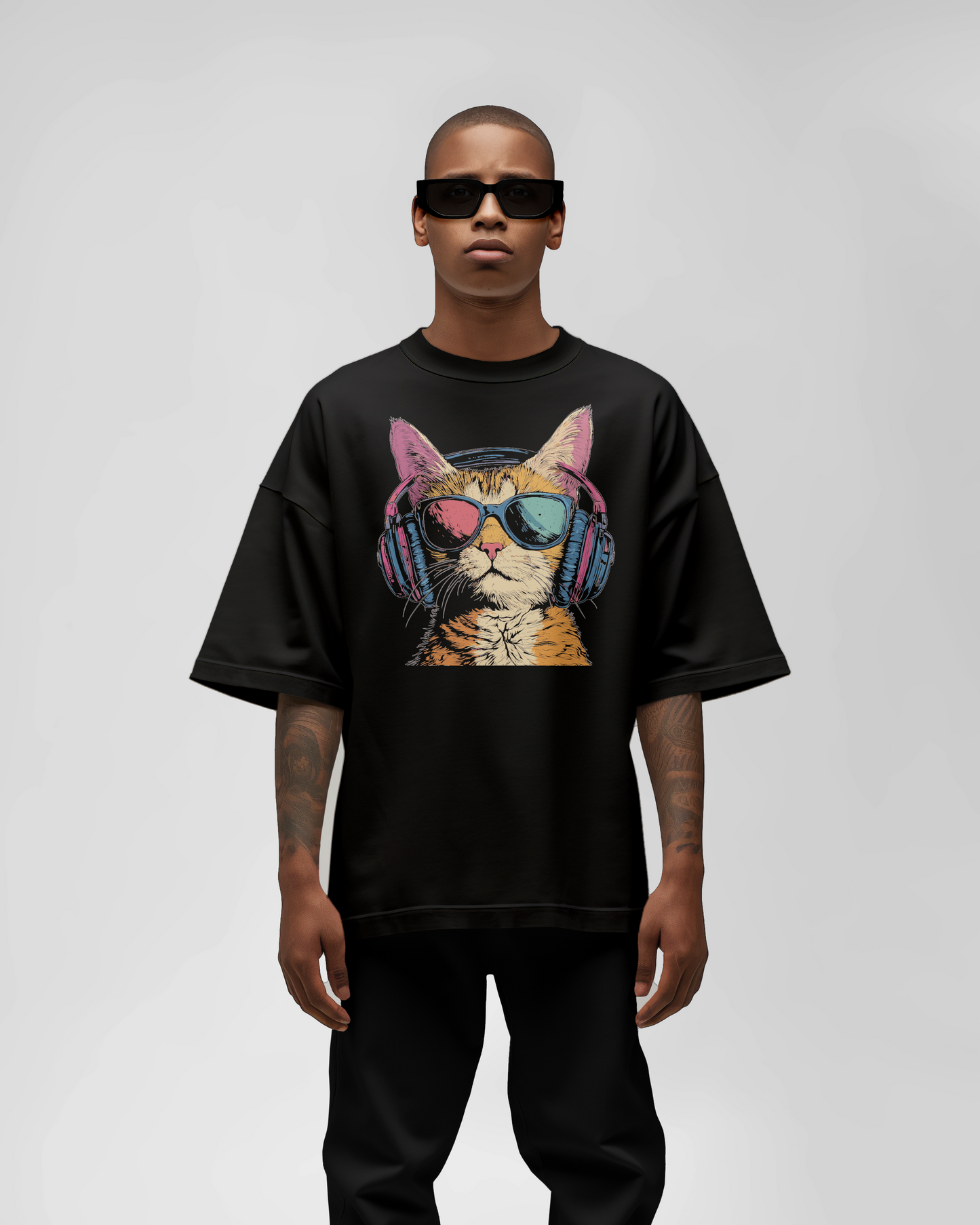 PRDGY Silent Party Front Oversized T-Shirt