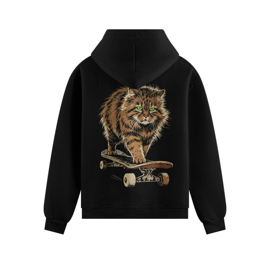 PRDGY Skater Kitty Oversized Sweatshirt