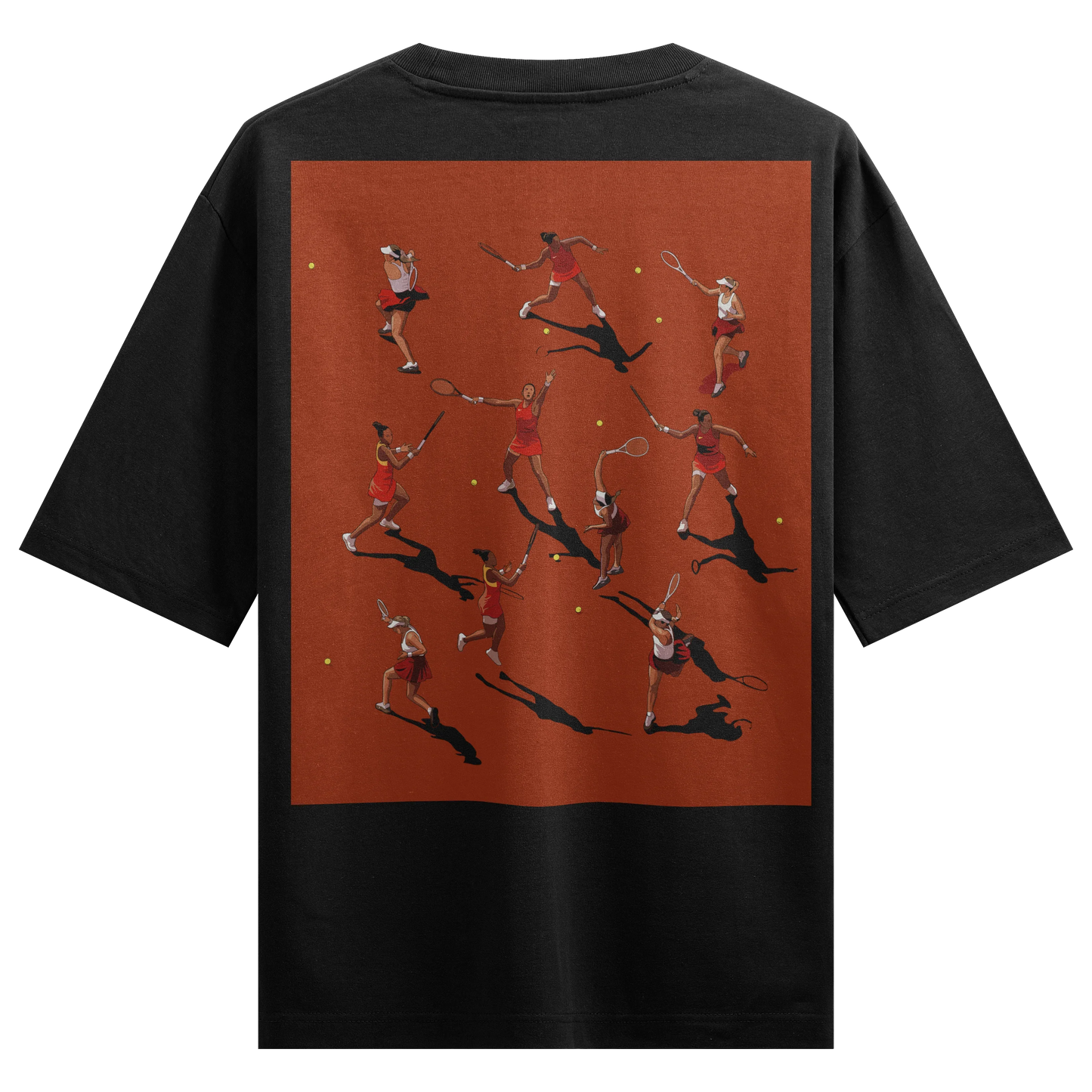 PRDGY Tennis Montage Oversized Sweatshirt