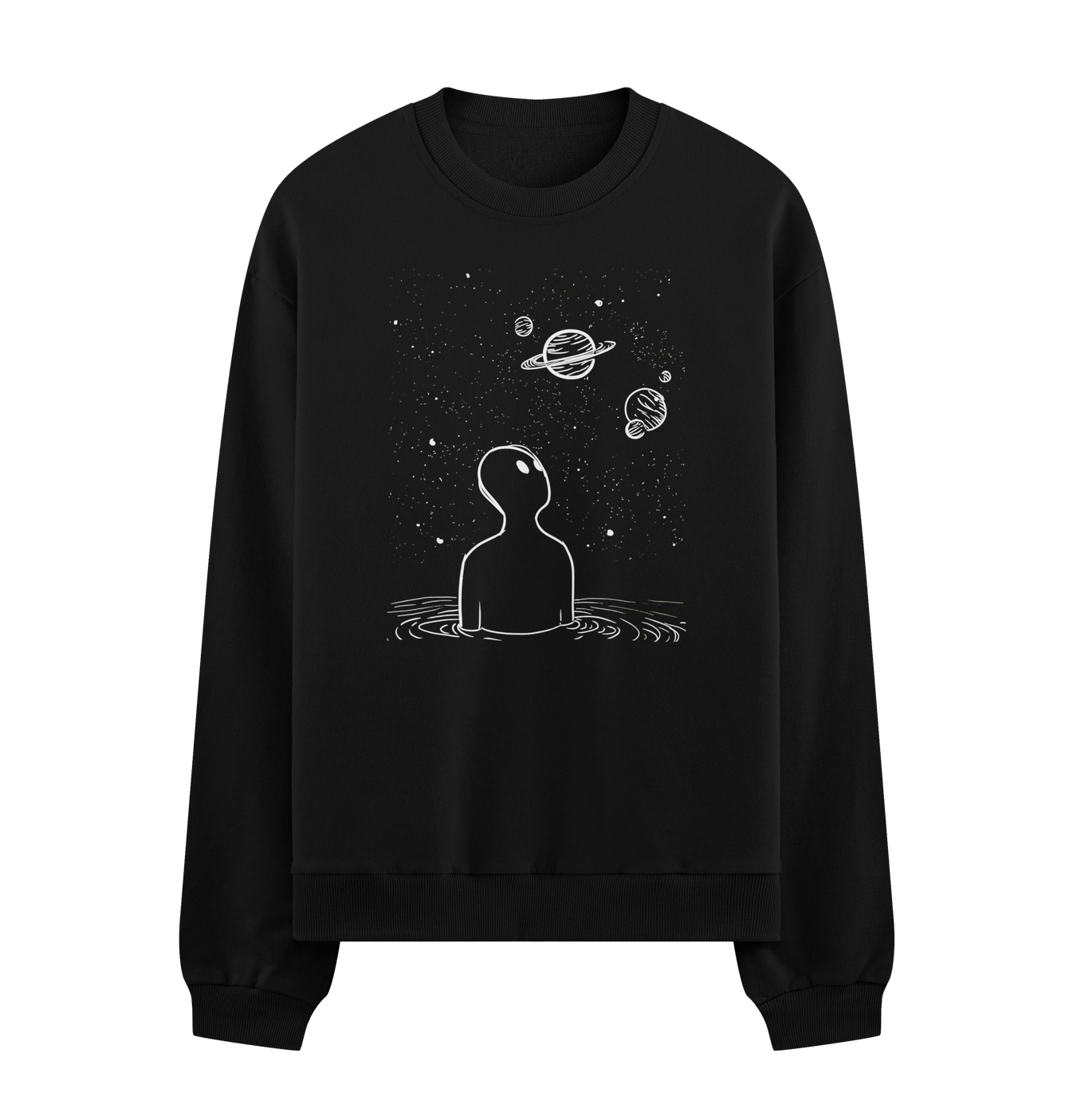 Astronaut artwork on PRDGY sweatshirt