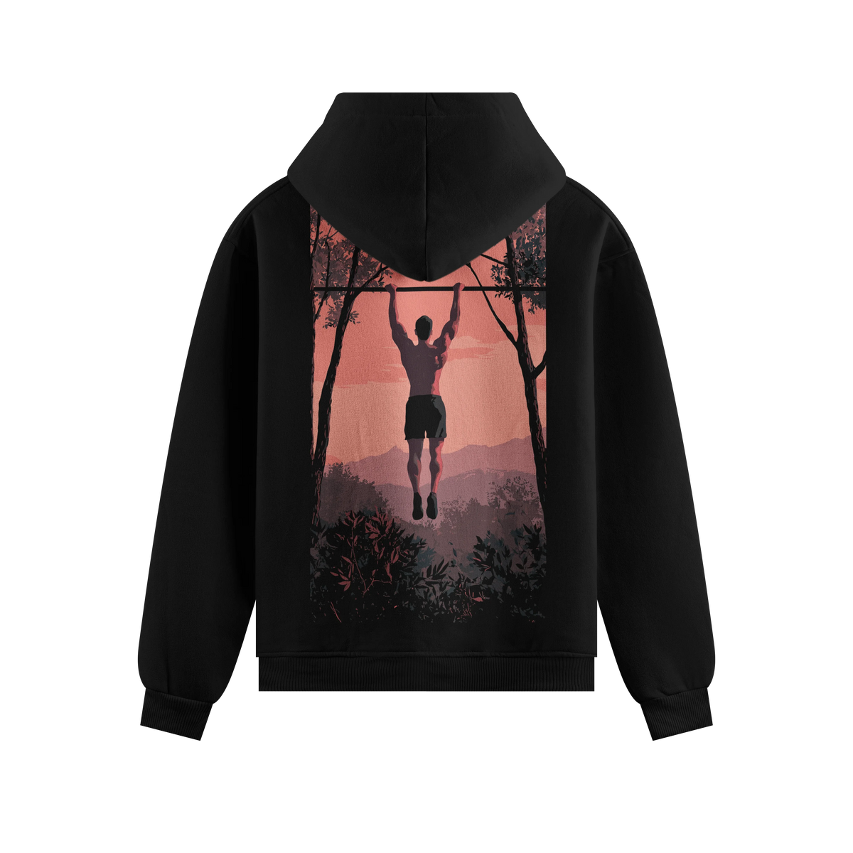 Pull Up Bar artwork on PRDGY hoodie