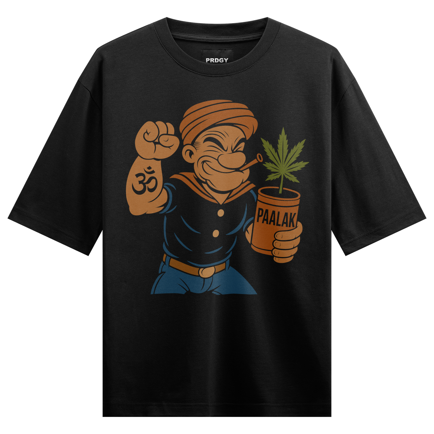 Popo The Organic Man Front Oversized T-Shirt
