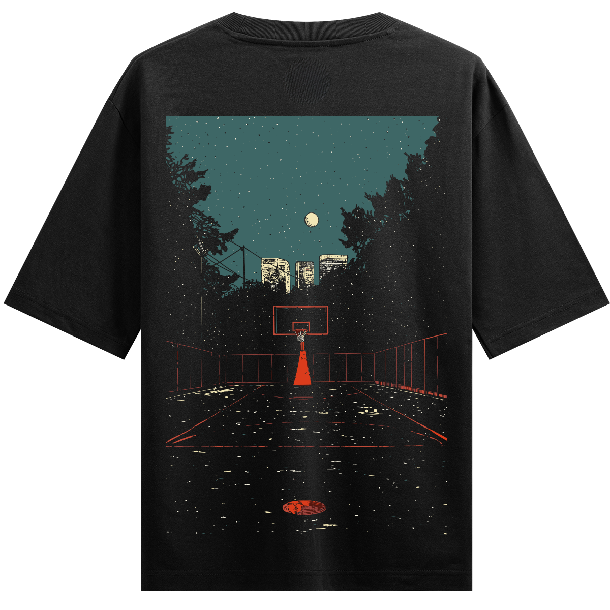 Prdgy Baller's Home Back Oversized T-Shirt