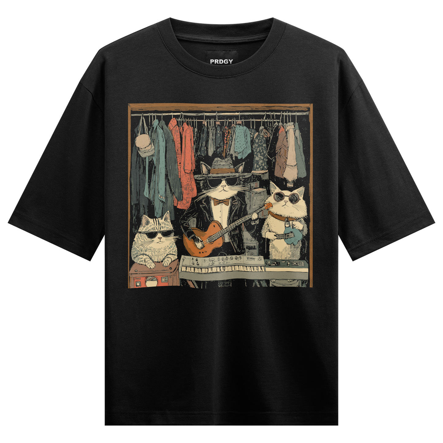 Prdgy Closet Concert Front Oversized T-Shirt