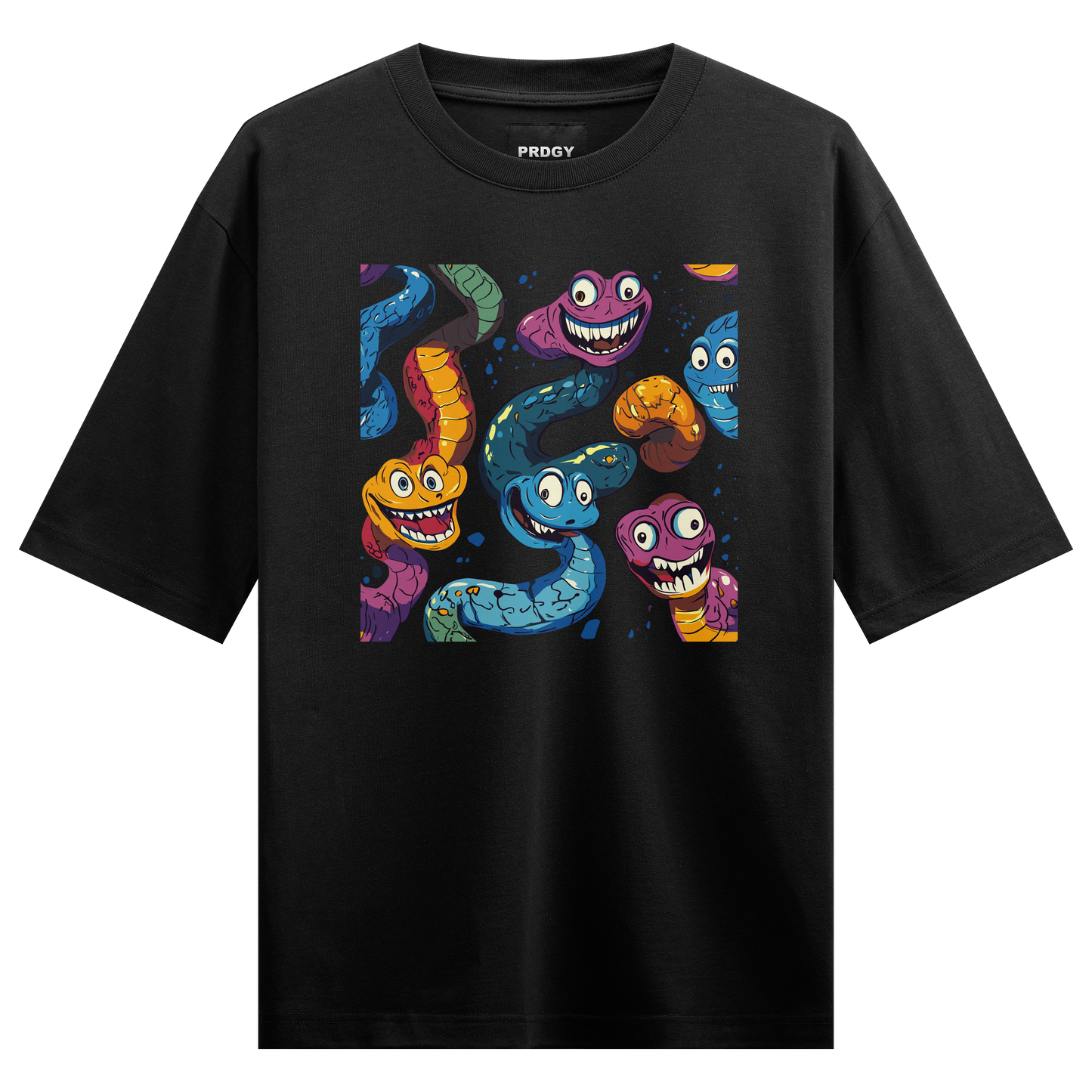 Prdgy Saanp Dosti Front Oversized T-Shirt