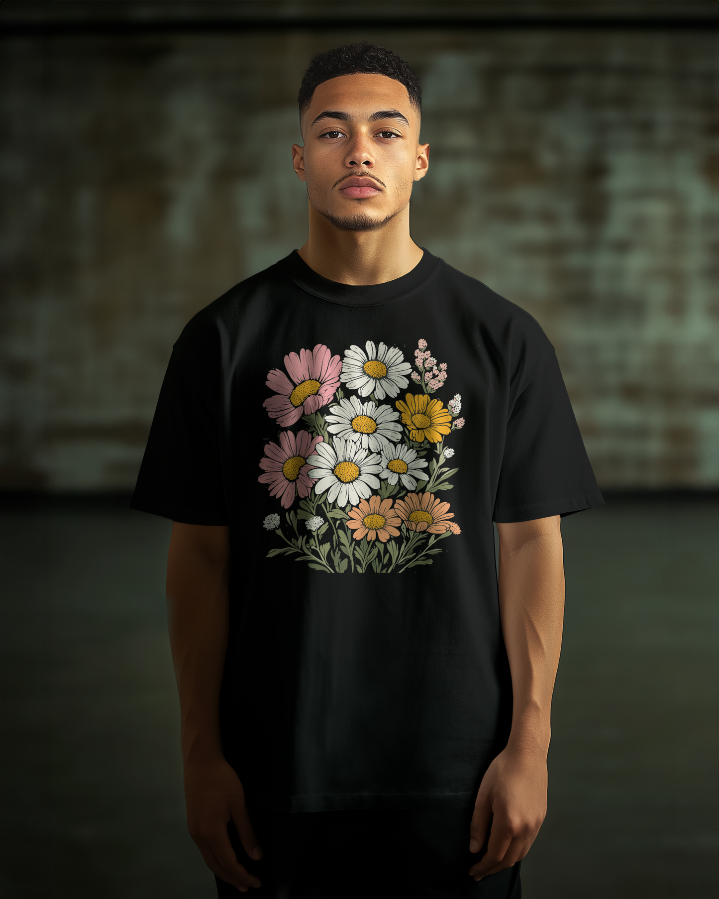 Prdgy Petals & Power Front Oversized T-Shirt
