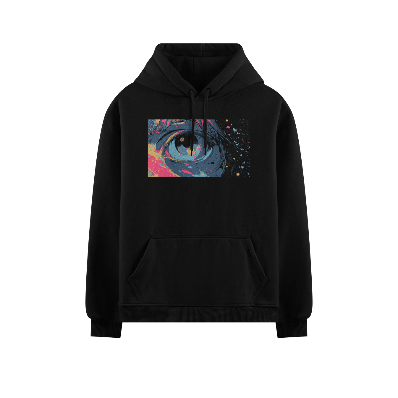 Eye artwork on PRDGY hoodie