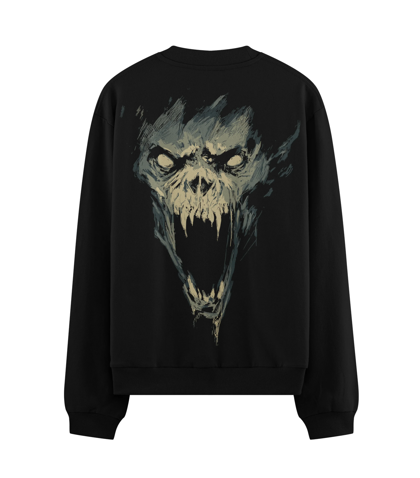 Monster artwork on PRDGY sweatshirt