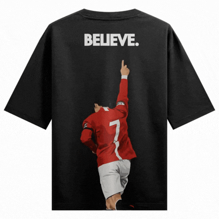 PRDGY Ronaldo Believed Oversized T-Shirt