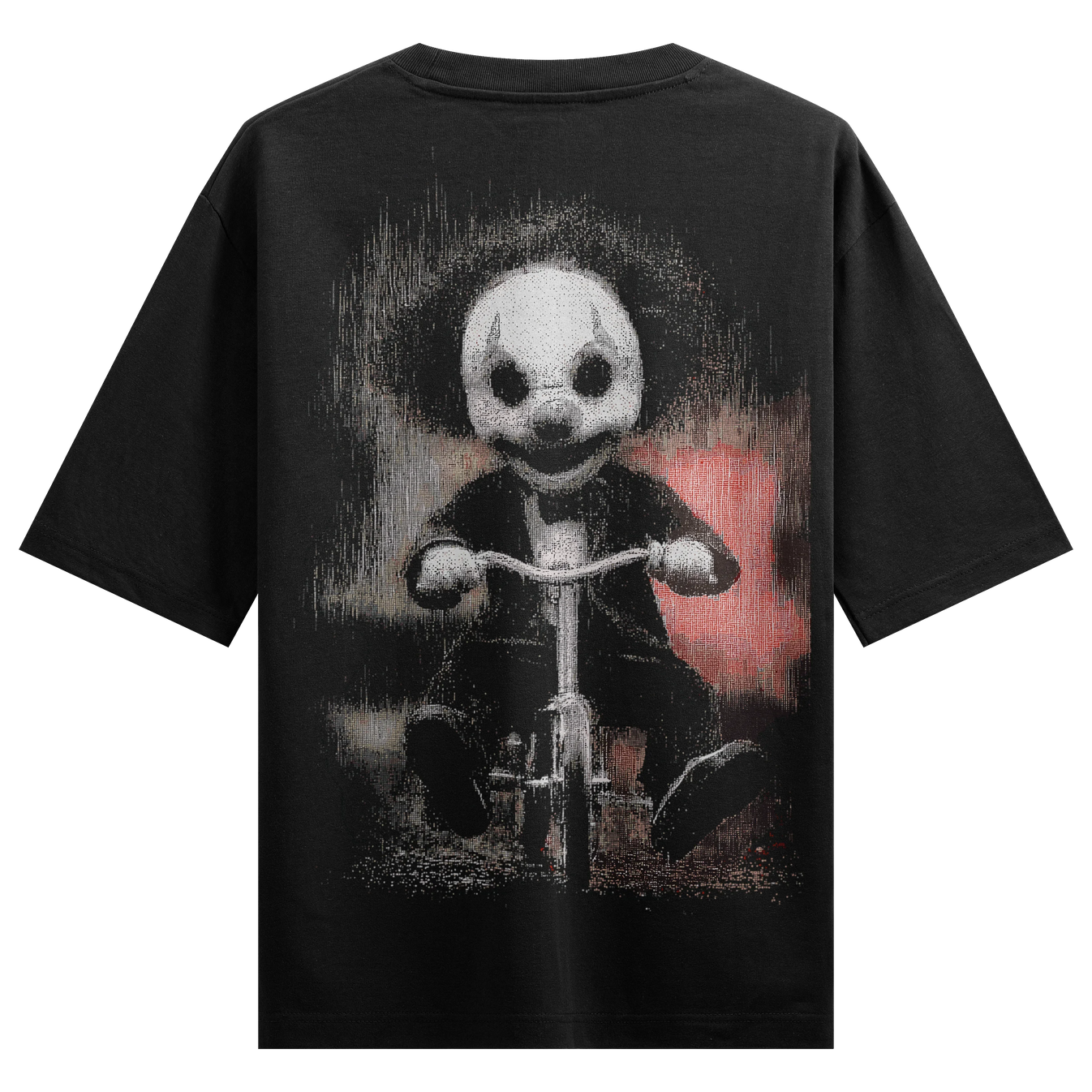 Billy The Puppet artwork on PRDGY oversized t-shirt