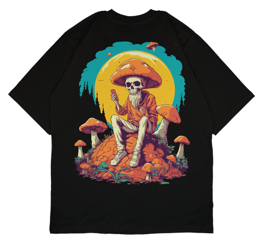 Shroom Skull Oversized T-Shirt