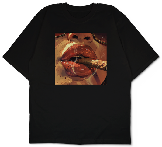 Smoky Lips Oversized T-Shirt