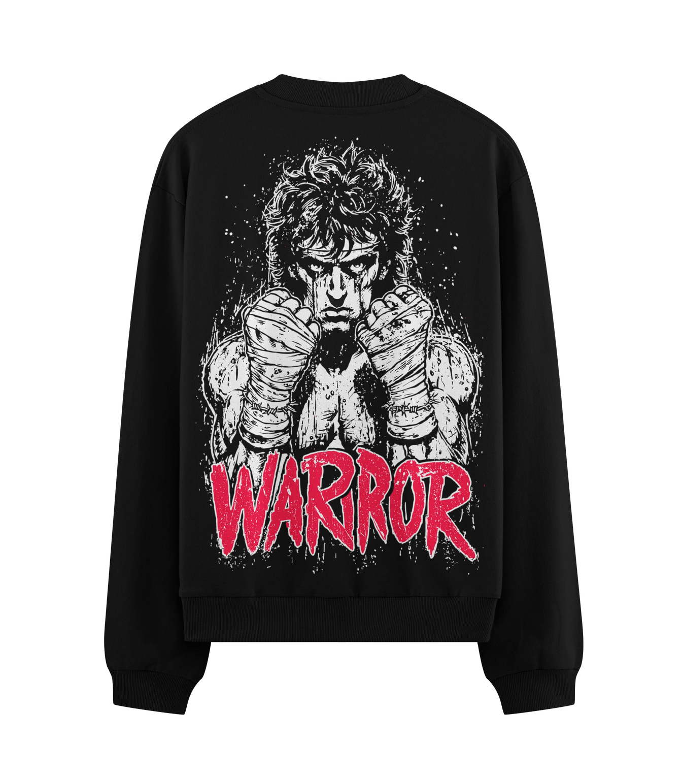 Fighter artwork on PRDGY sweatshirt