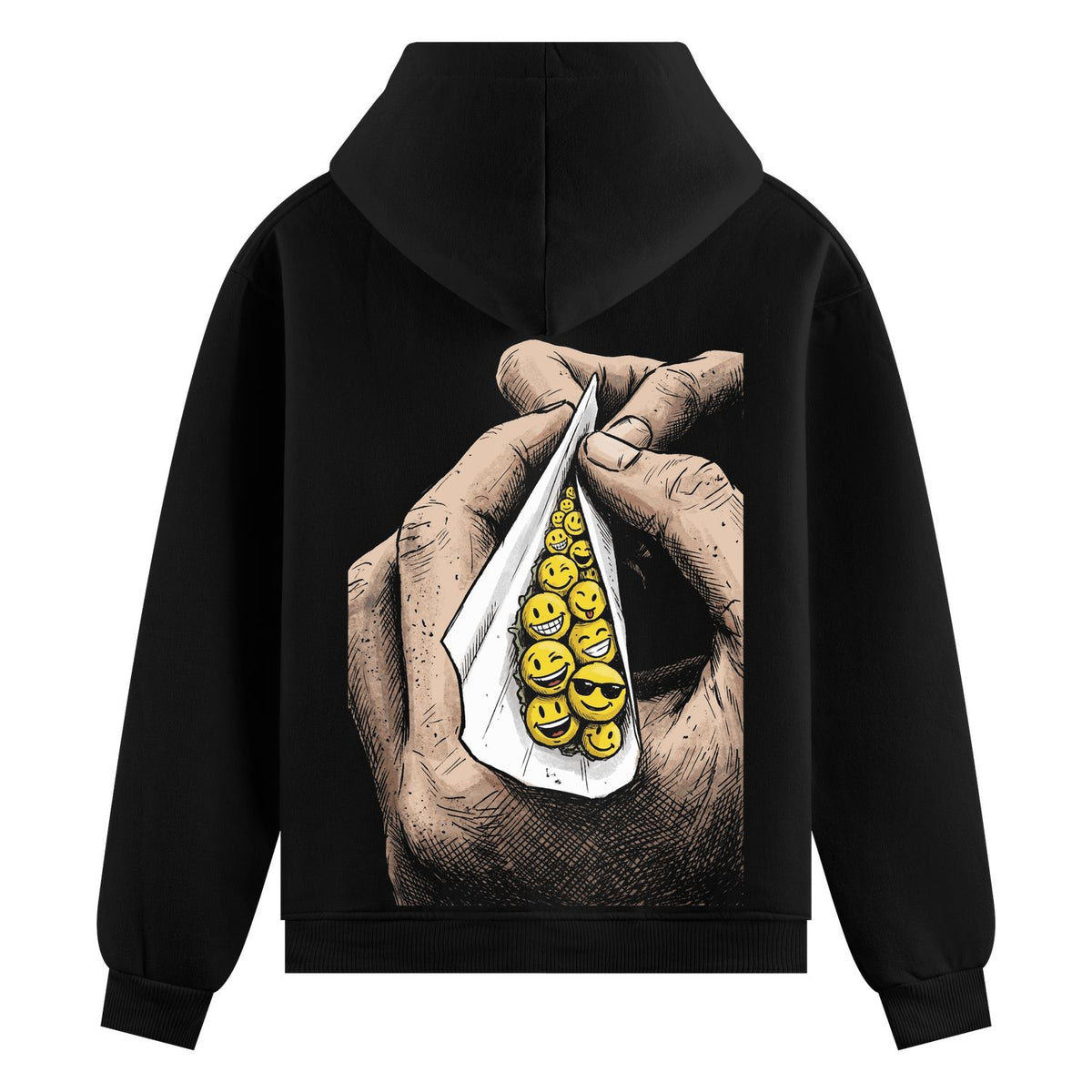 Smiley Roll Oversized Hoodie