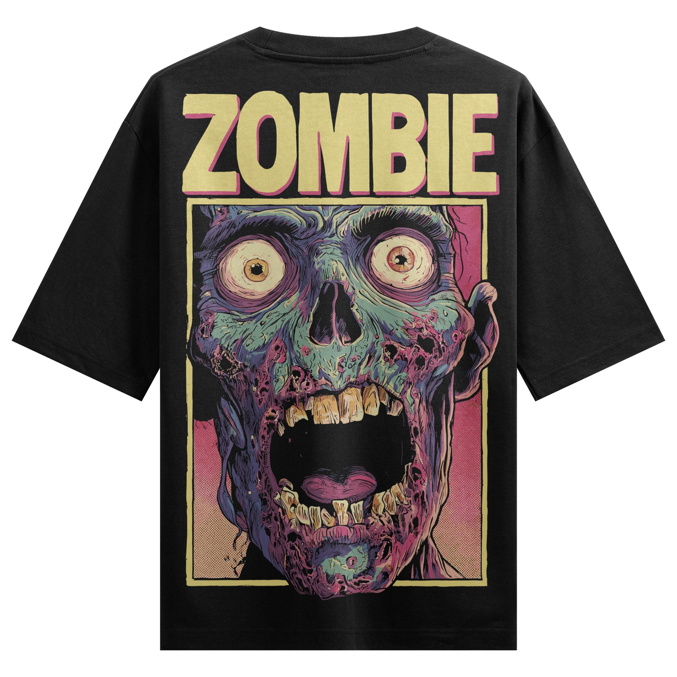 Zombie artwork on PRDGY oversized t-shirt