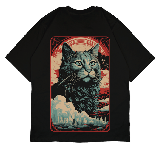 AI Cat Oversized T-Shirt - PRDGY