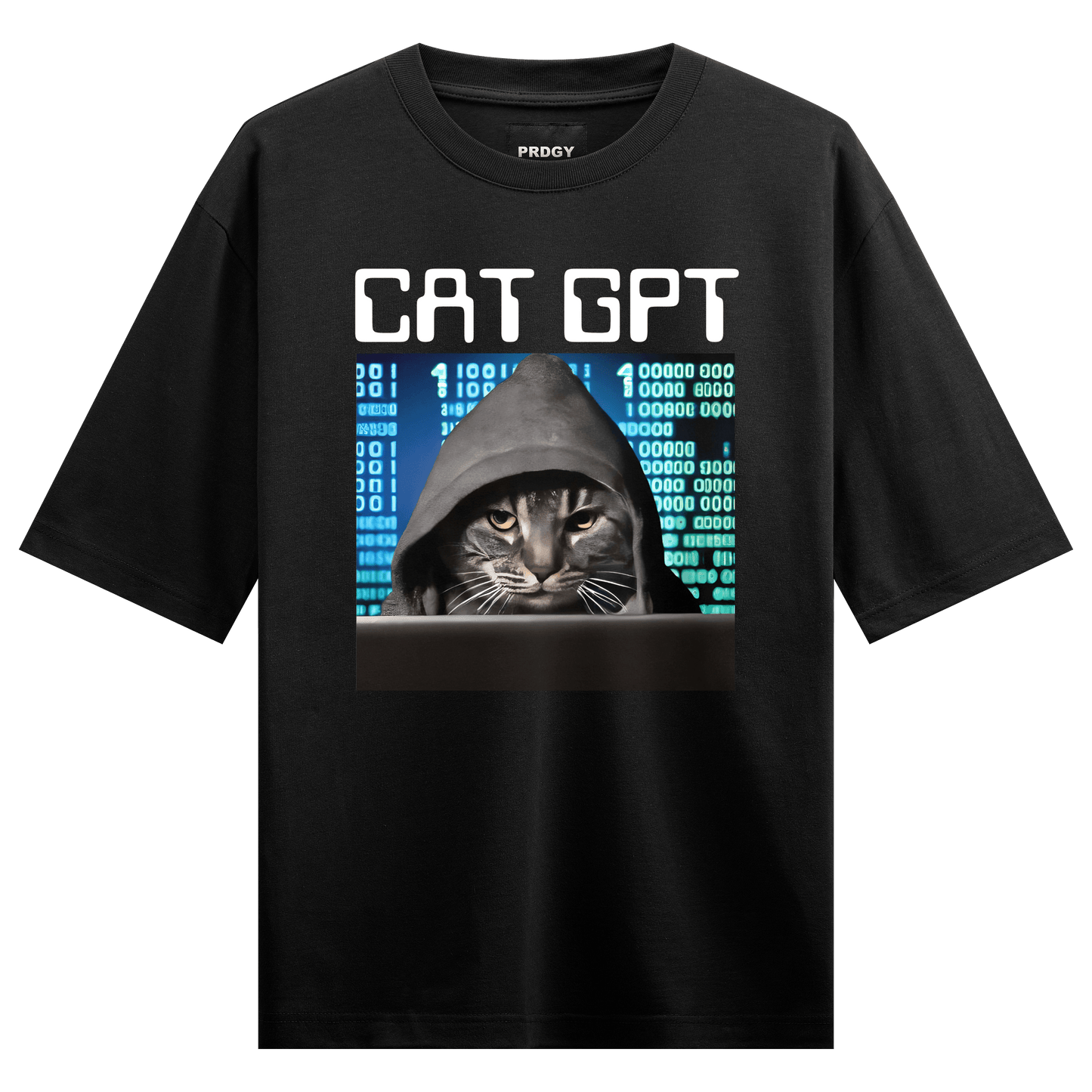 Cat GPT Oversized T-shirt - PRDGY