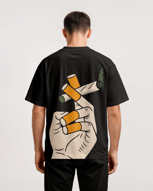 Choli-Daman Back Oversized T-Shirt - PRDGY