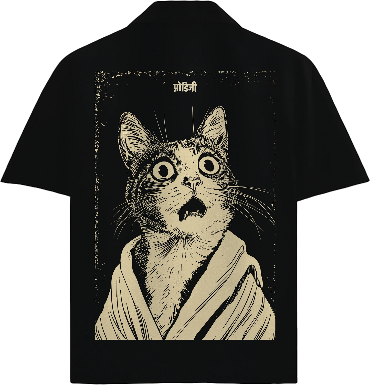PRDGY Confused Billa Oversized Half-Shirt