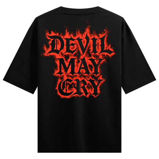 Infernal Flames Oversized Full Sleeve T-Shirt